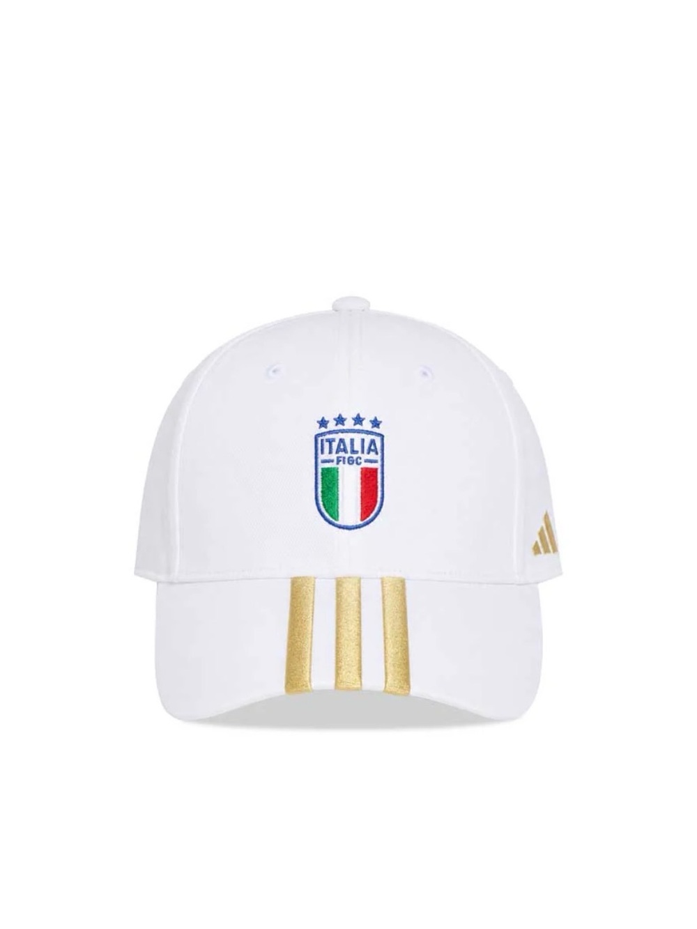 Italia FGC White Baseball Cap with Gold Accents 1671499